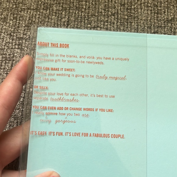 Fill in the Blanks Book Advice, Wishes, Thoughts for Marriage - Picture 4 of 5